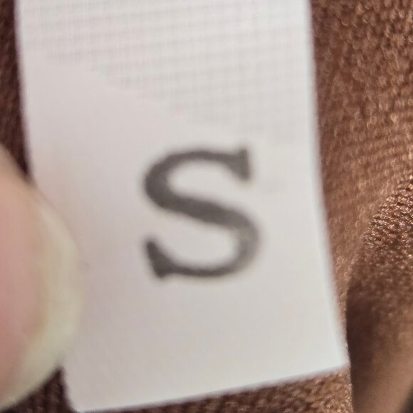 Zestora Size Small Brown 2 Piece Pant Set Bateau Neckline Elastic Pull On Pants - Picture 13 of 15